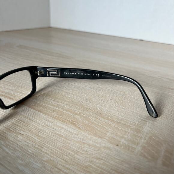 Versace Mod 3102 GB1 Eyeglasses Black Frames PARTS ONLY 52-17-140 - Picture 7 of 12